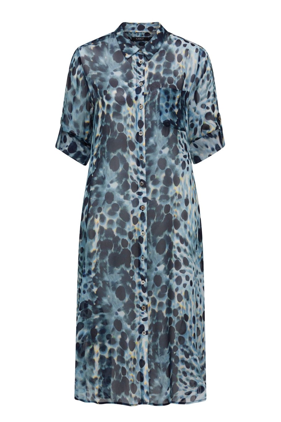 Cable Melbourne Tops & Shirts | Rivoli Shirt Dress - Blue Mist