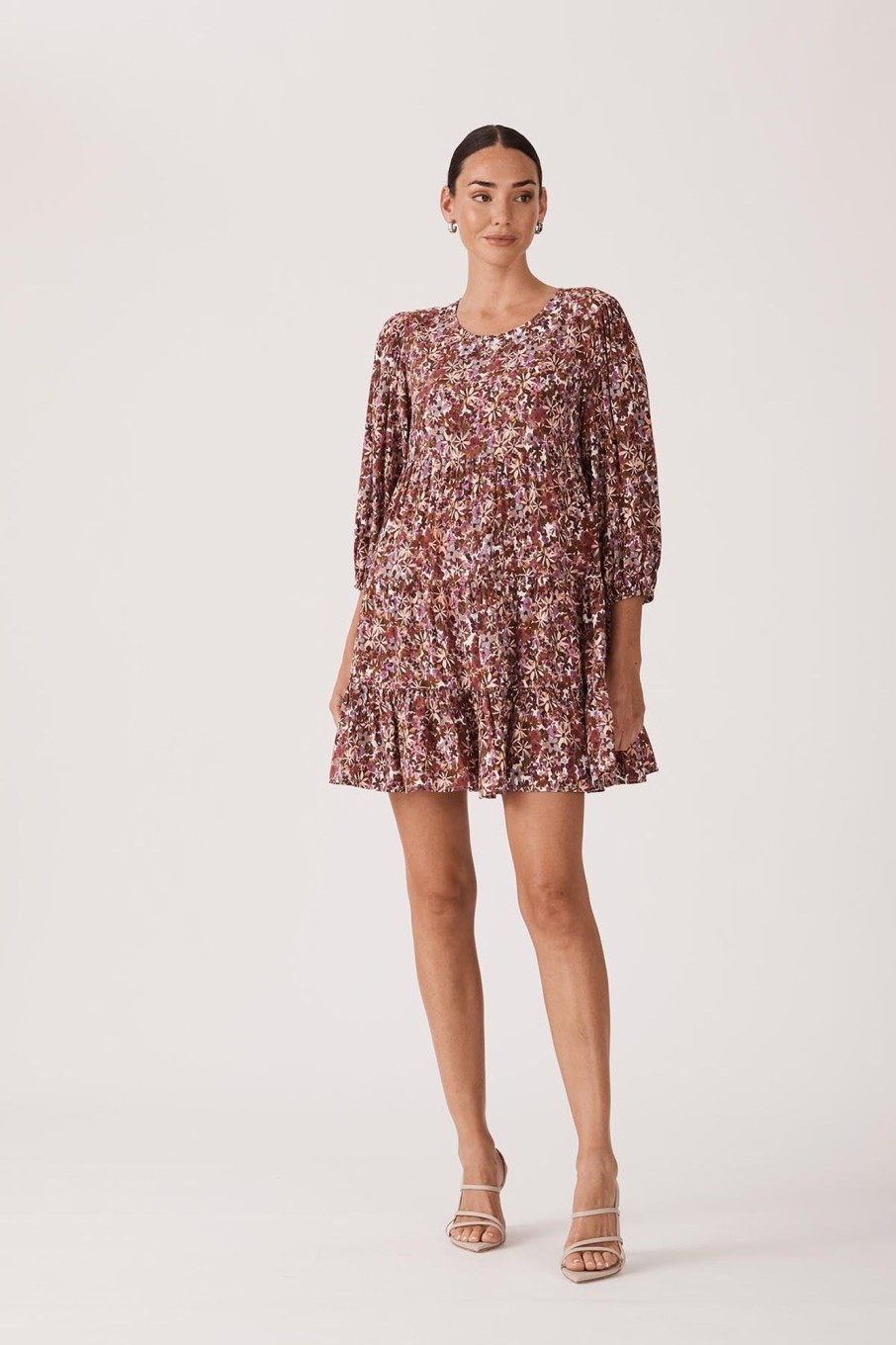 Cable Melbourne Dresses | Bari Tiered Dress - Spring Floral Print