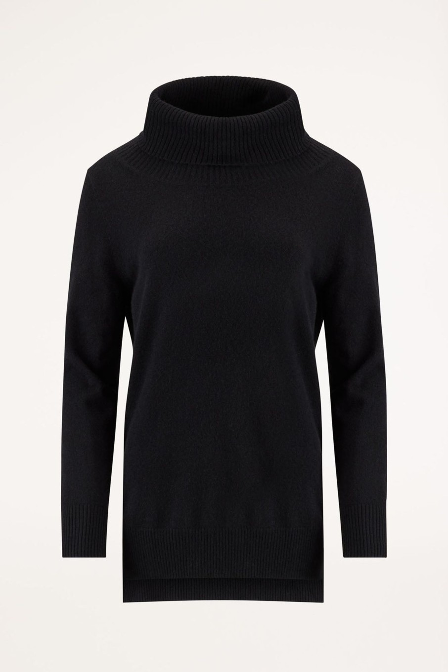 Cable Melbourne Jumpers | Cashmere Cowl Jumper - Black