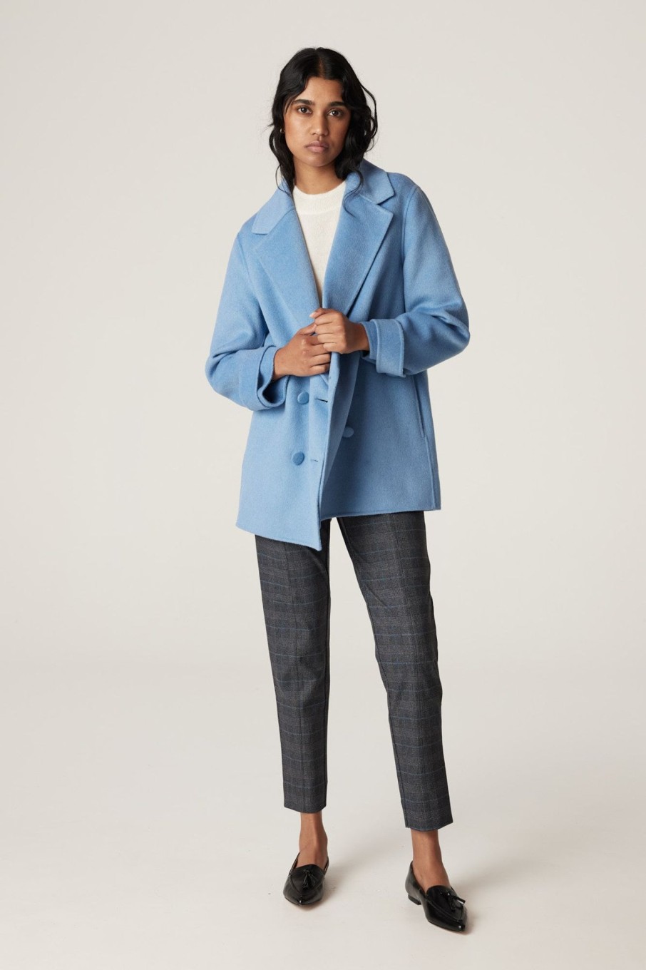 Cable Melbourne Jackets, Blazers & Coats | Weekend Pea Coat - Blue