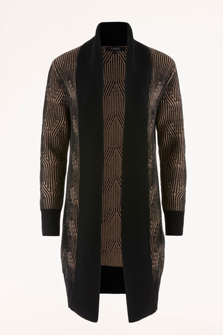 Cable Melbourne Knitwear | Sofia Merino Cardigan - Black