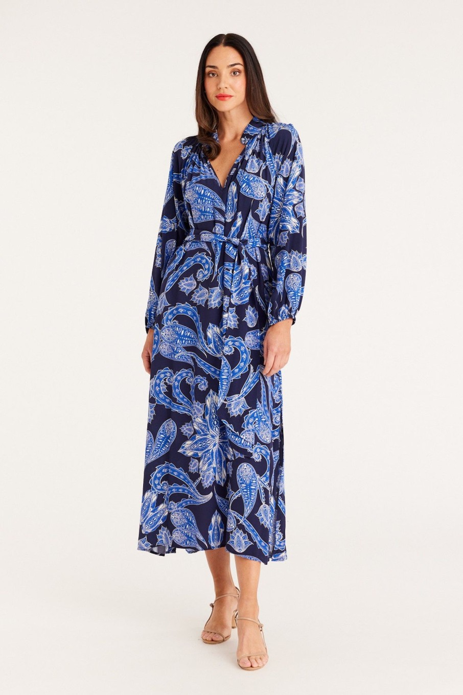 Cable Melbourne Dresses | Helena Maxi Dress - Paisley Blue