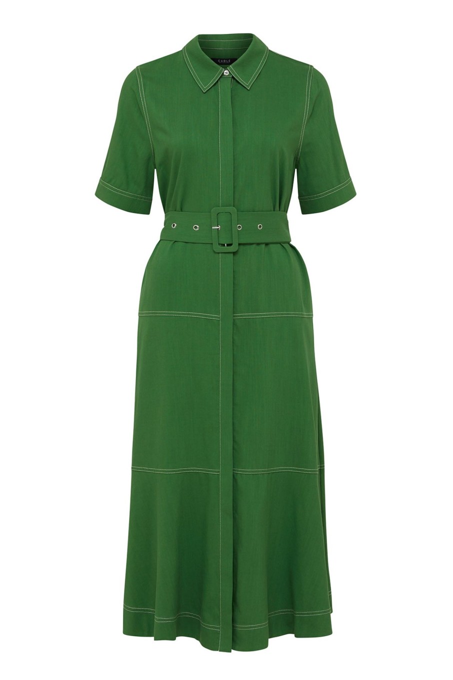 Cable Melbourne Dresses | Island Shirt Dress - Green