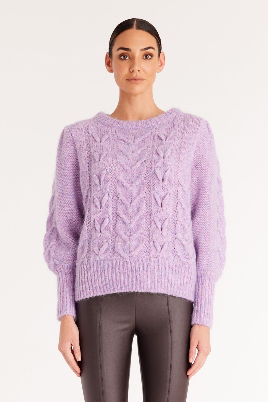 Cable Melbourne Jumpers | Jagger Cable Jumper - Lavender