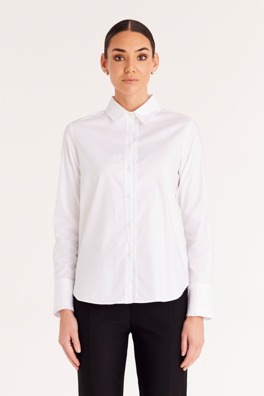 Cable Melbourne Tops & Shirts | Joni Frill Shirt - White