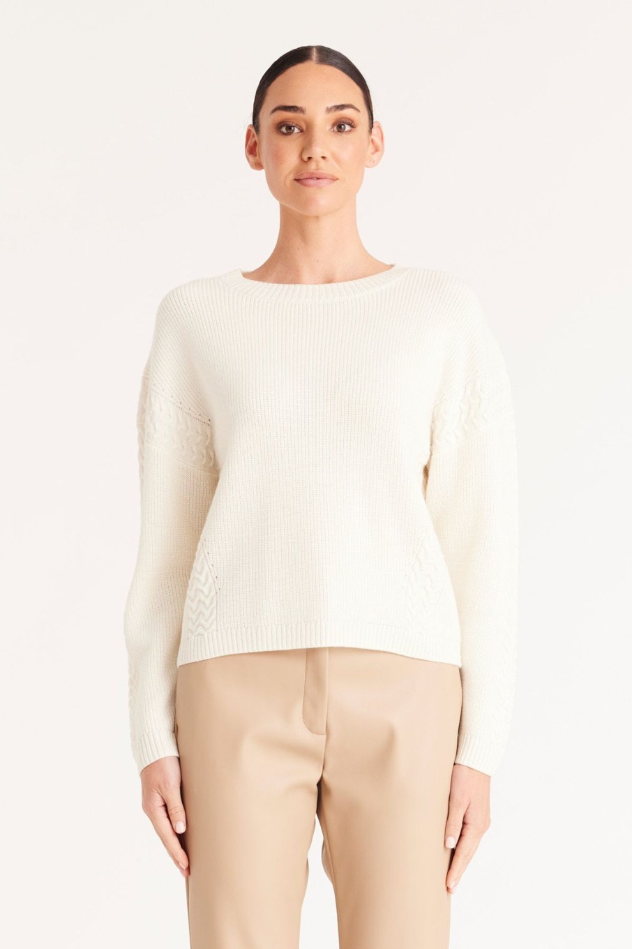 Cable Melbourne Jumpers | Cable Jumper - White