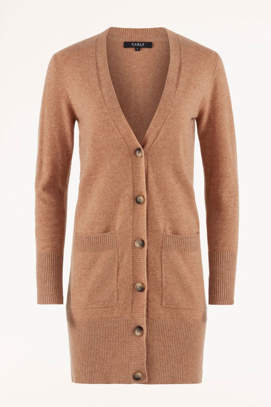 Cable Melbourne Knitwear | Cashmere Drape Cardigan - Camel