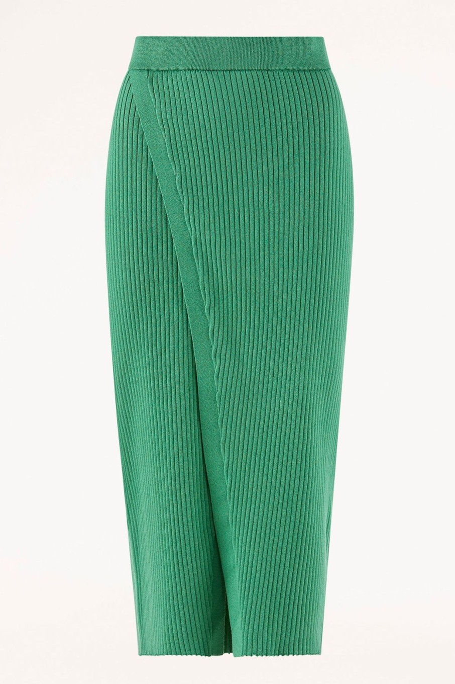 Cable Melbourne Knitwear | Talisa Wrap Skirt - Opal Green