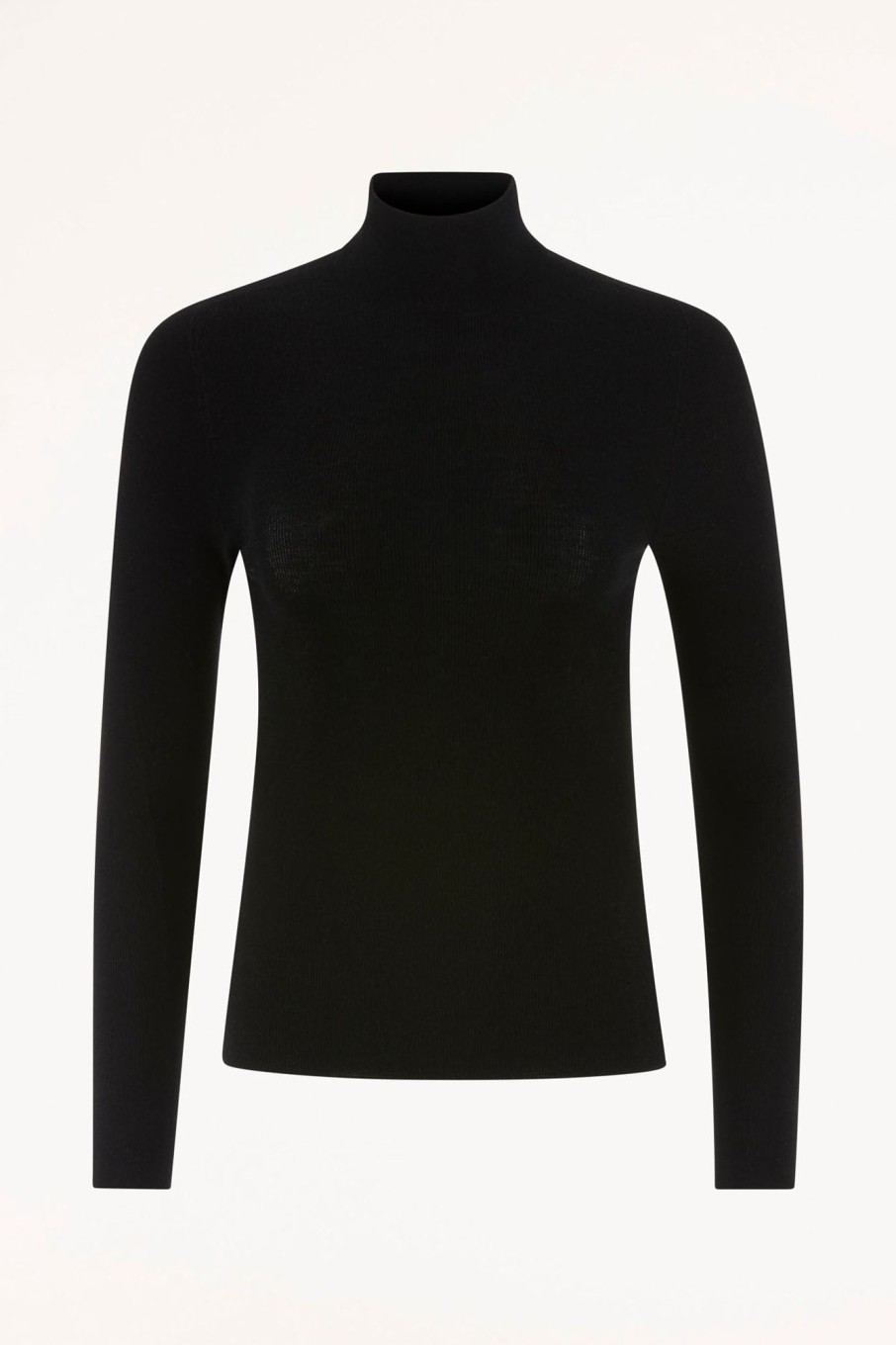 Cable Melbourne Foundation Basics | Seamless Merino Turtle Neck - Black