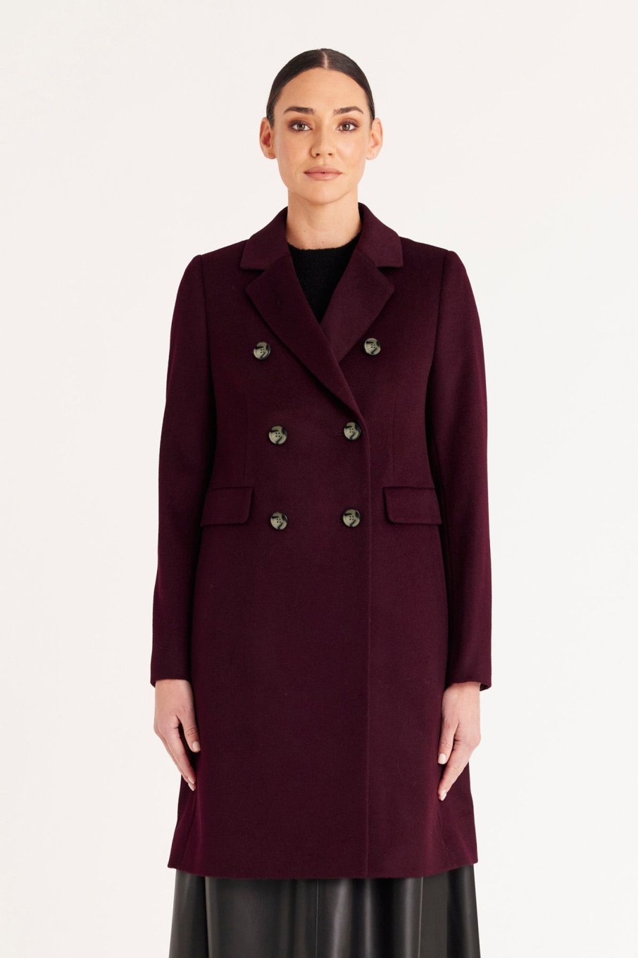 Cable Melbourne Jackets, Blazers & Coats | Windsor Wool Coat - Shiraz