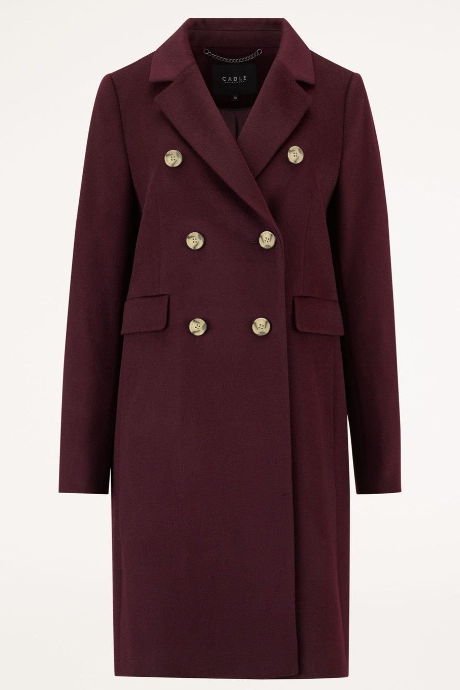 Cable Melbourne Jackets, Blazers & Coats | Windsor Wool Coat - Shiraz