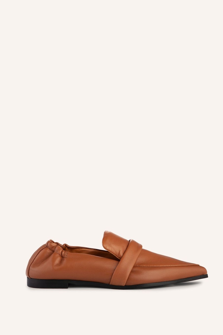 Cable Melbourne Shoes | Ivy Lee Demi Loafer - Dark Tan