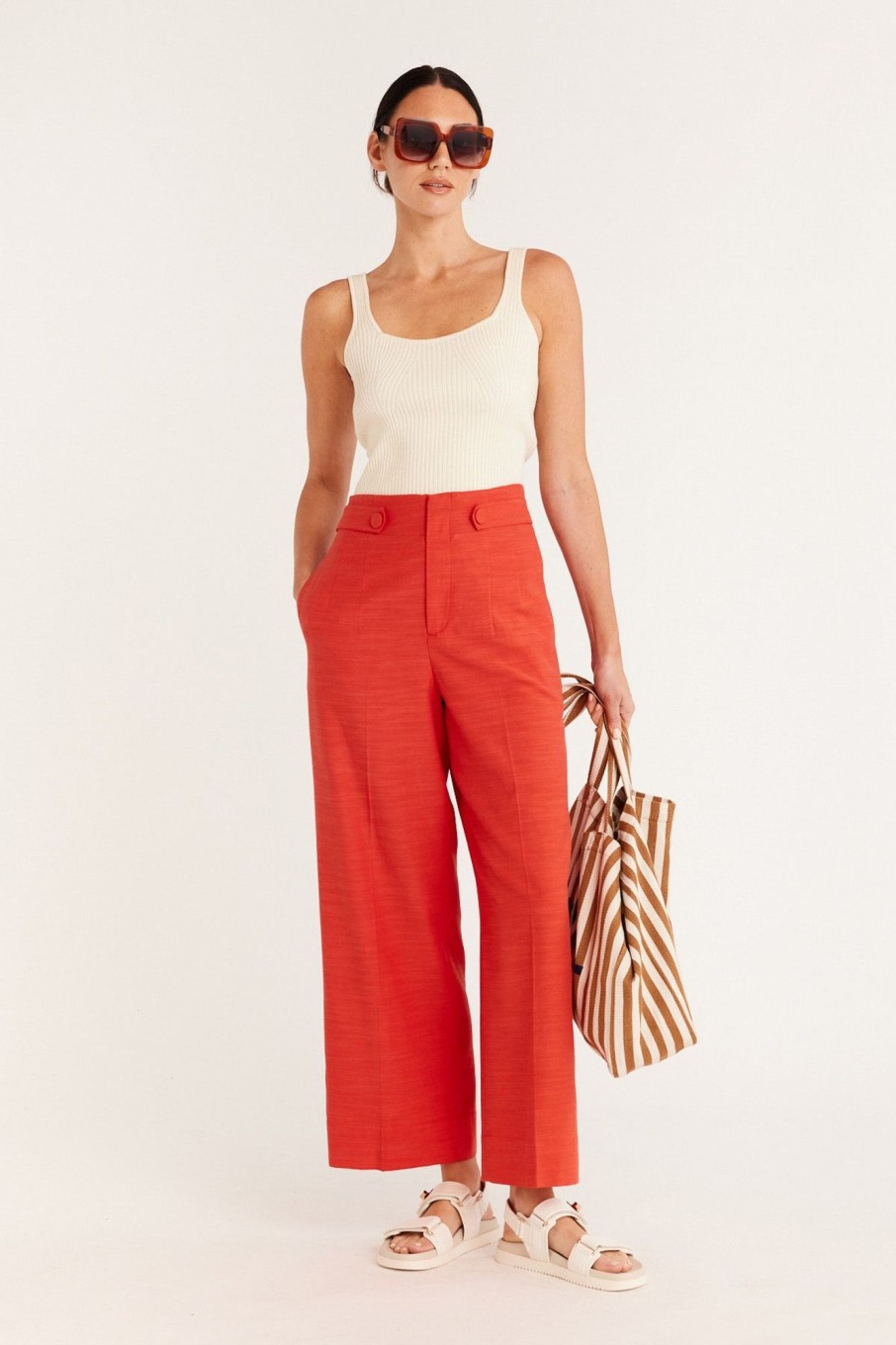 Cable Melbourne Matching Sets | Island Pant - Cayenne