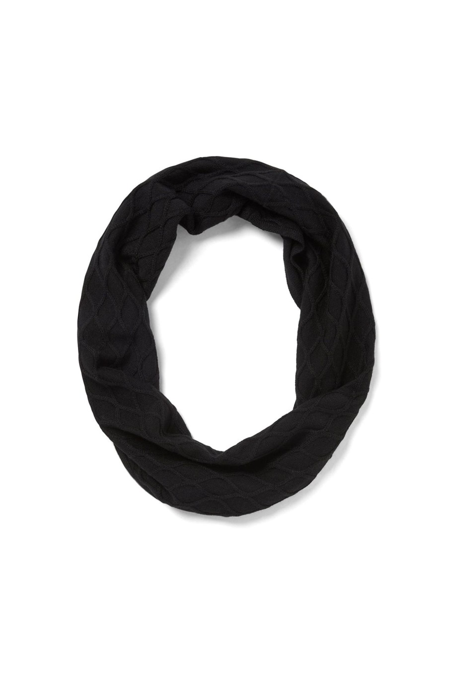 Cable Melbourne Knitwear | Merino Diamond Snood - Black