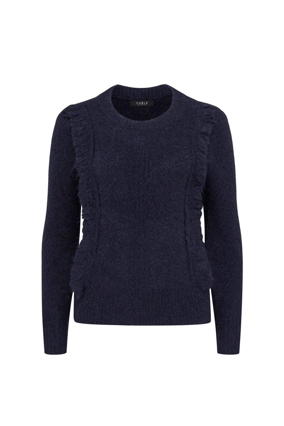 Cable Melbourne Knitwear | Luna Fringe Jumper - Midnight Blue