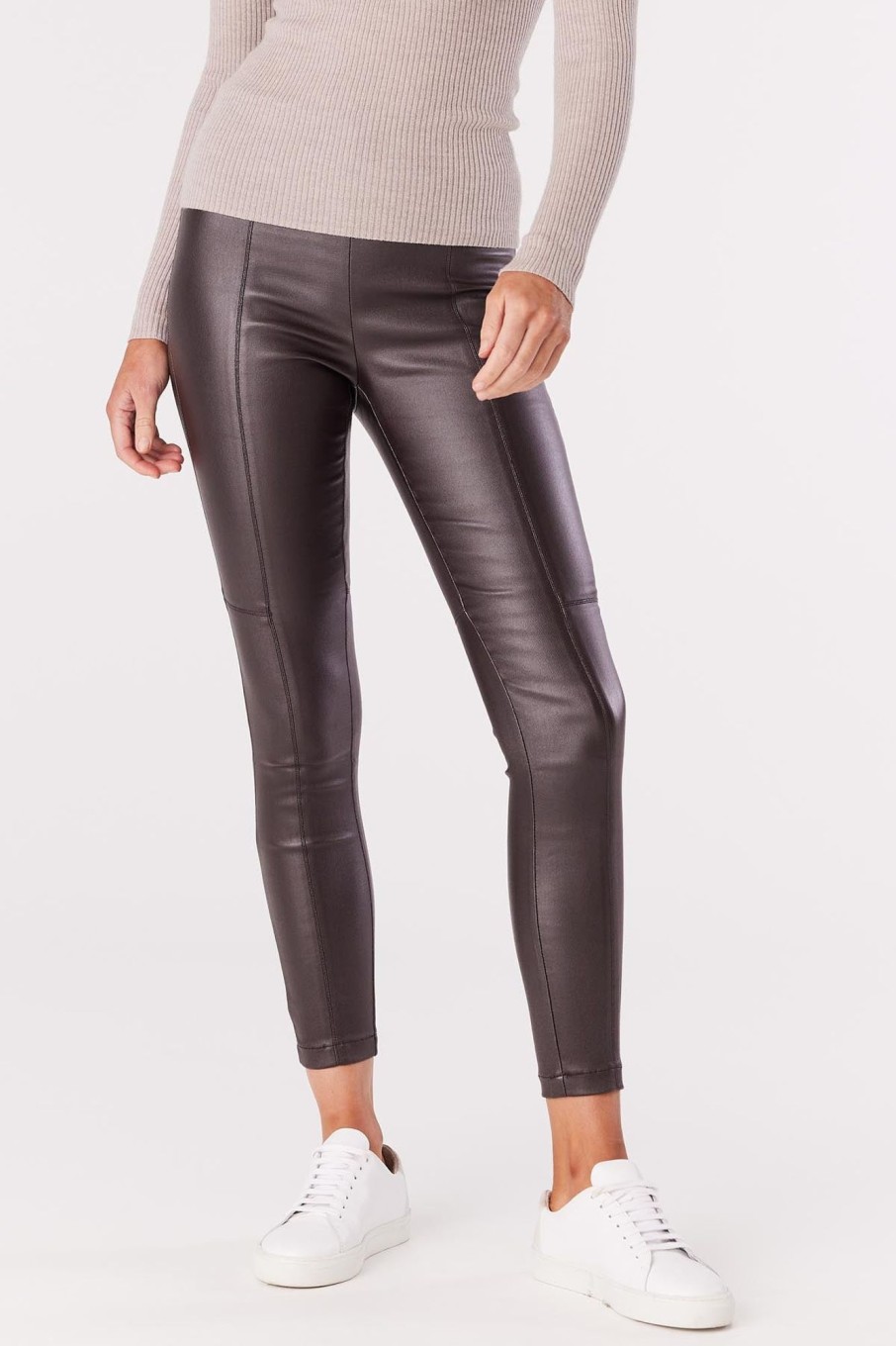 Cable Melbourne Foundation Basics | Waxed Legging - Chocolate