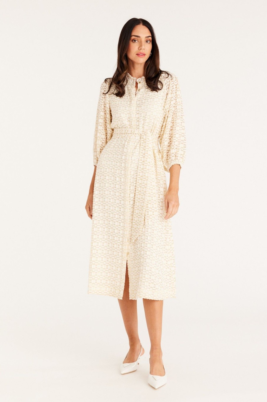 Cable Melbourne Dresses | Gemma Midi Dress - Cream