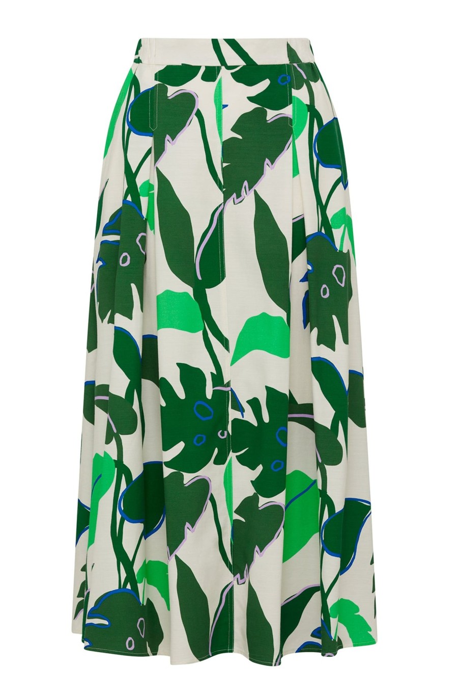 Cable Melbourne Matching Sets | Hayman Skirt - Green Palm Print