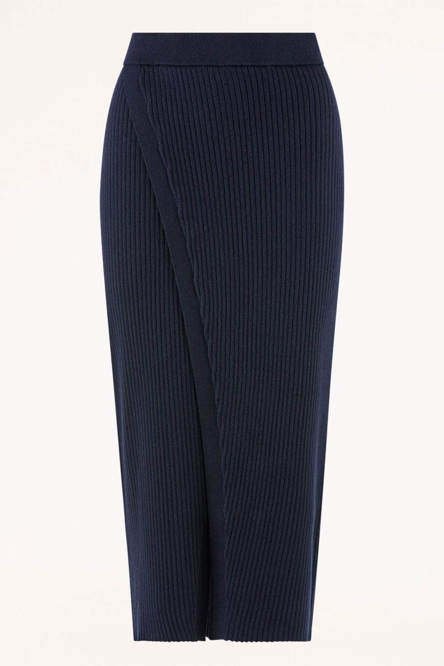 Cable Melbourne Knitwear | Talisa Wrap Skirt - Navy