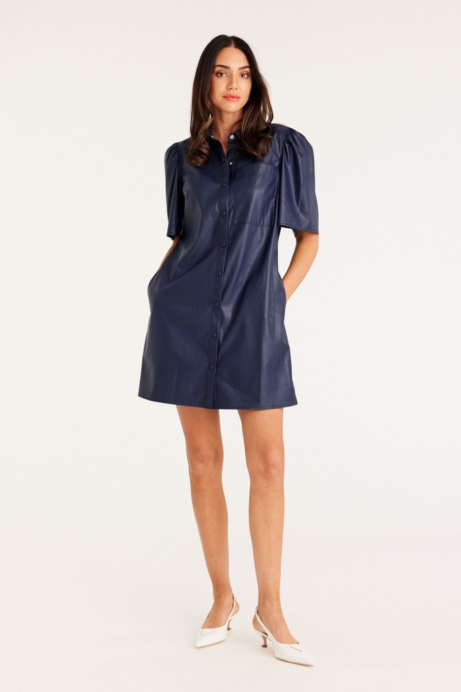 Cable Melbourne Dresses | Arlo Vegan Dress - Navy