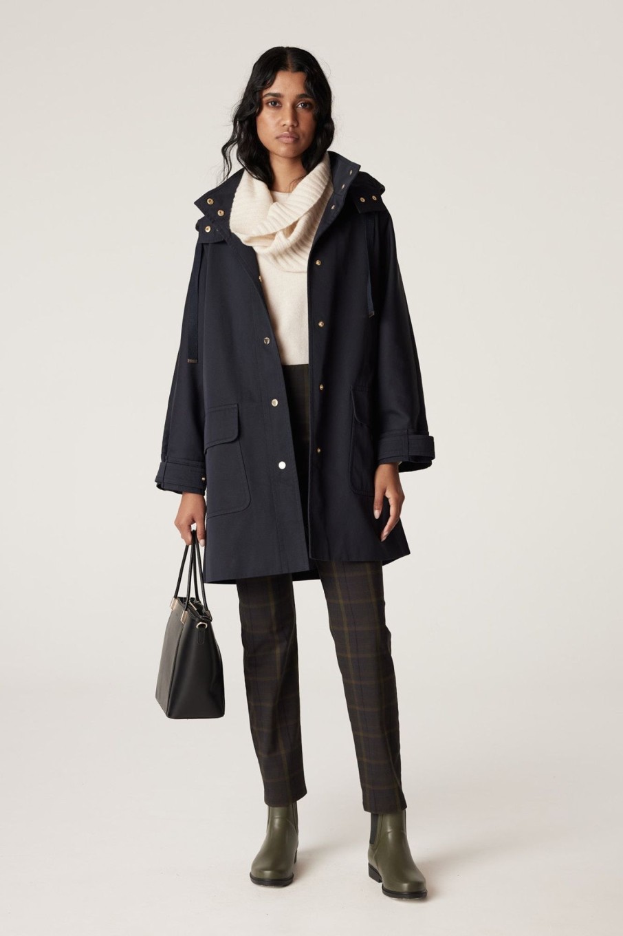 Cable Melbourne Jackets, Blazers & Coats | Anais Car Coat - Navy