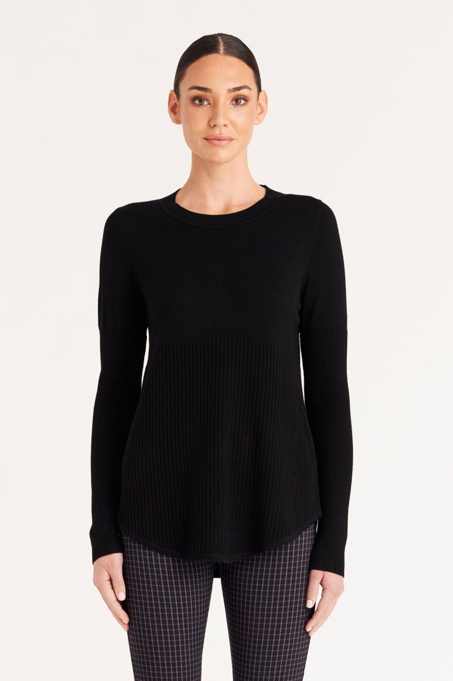 Cable Melbourne Jumpers | Cara Merino Jumper - Black