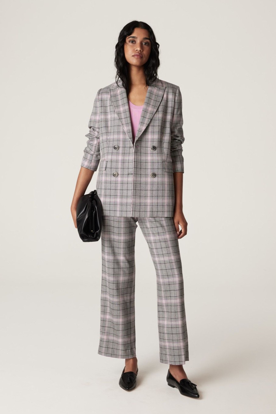 Cable Melbourne Jackets, Blazers & Coats | Elton Check Blazer - Pink Check