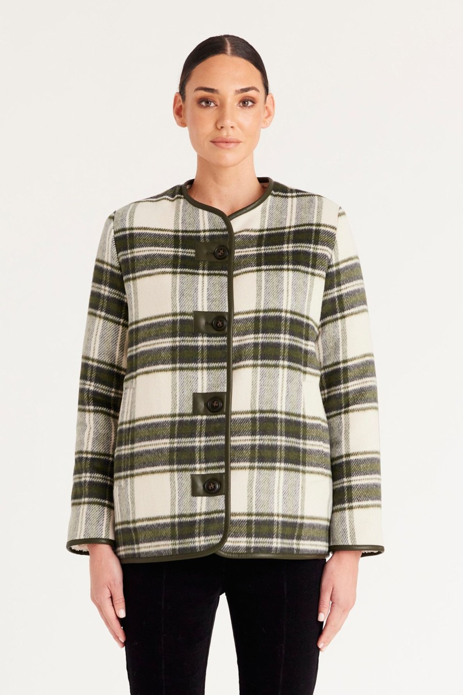 Cable Melbourne Jackets, Blazers & Coats | Montana Reversible Jacket - Green Check