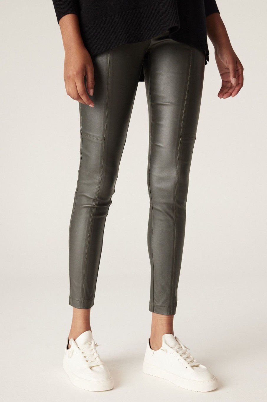 Cable Melbourne Foundation Basics | Coated Legging - Khaki