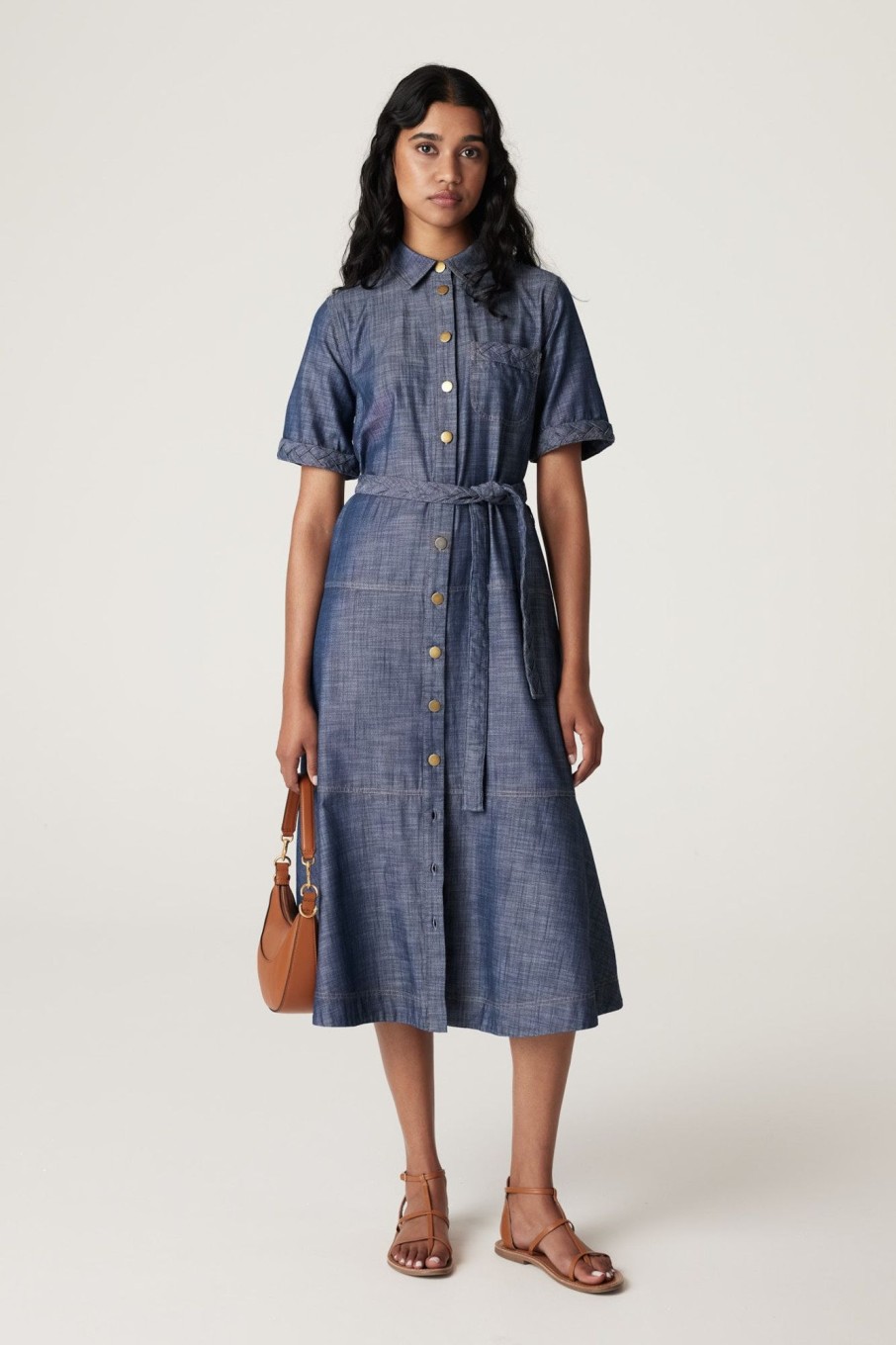 Cable Melbourne Dresses | Chambray Dress - Blue