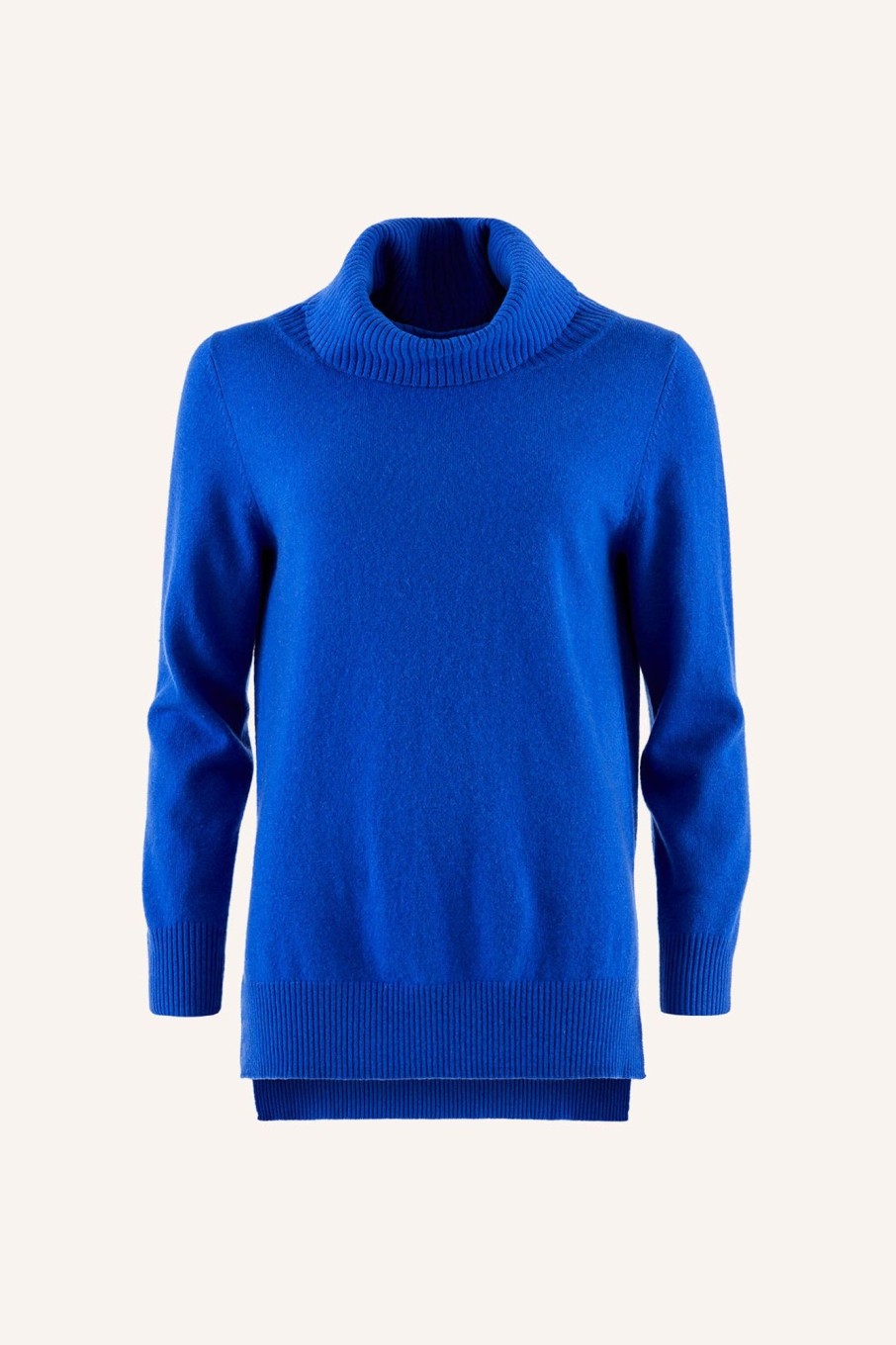 Cable Melbourne Jumpers | Cashmere Cowl Jumper - Sapphire Blue