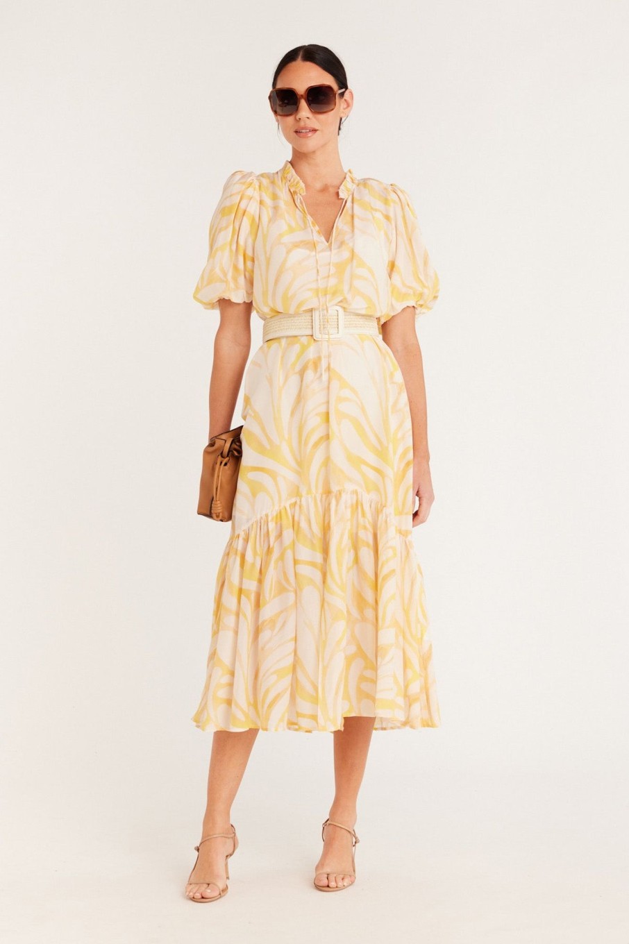 Cable Melbourne Dresses | Sunray Dress - Yellow Print