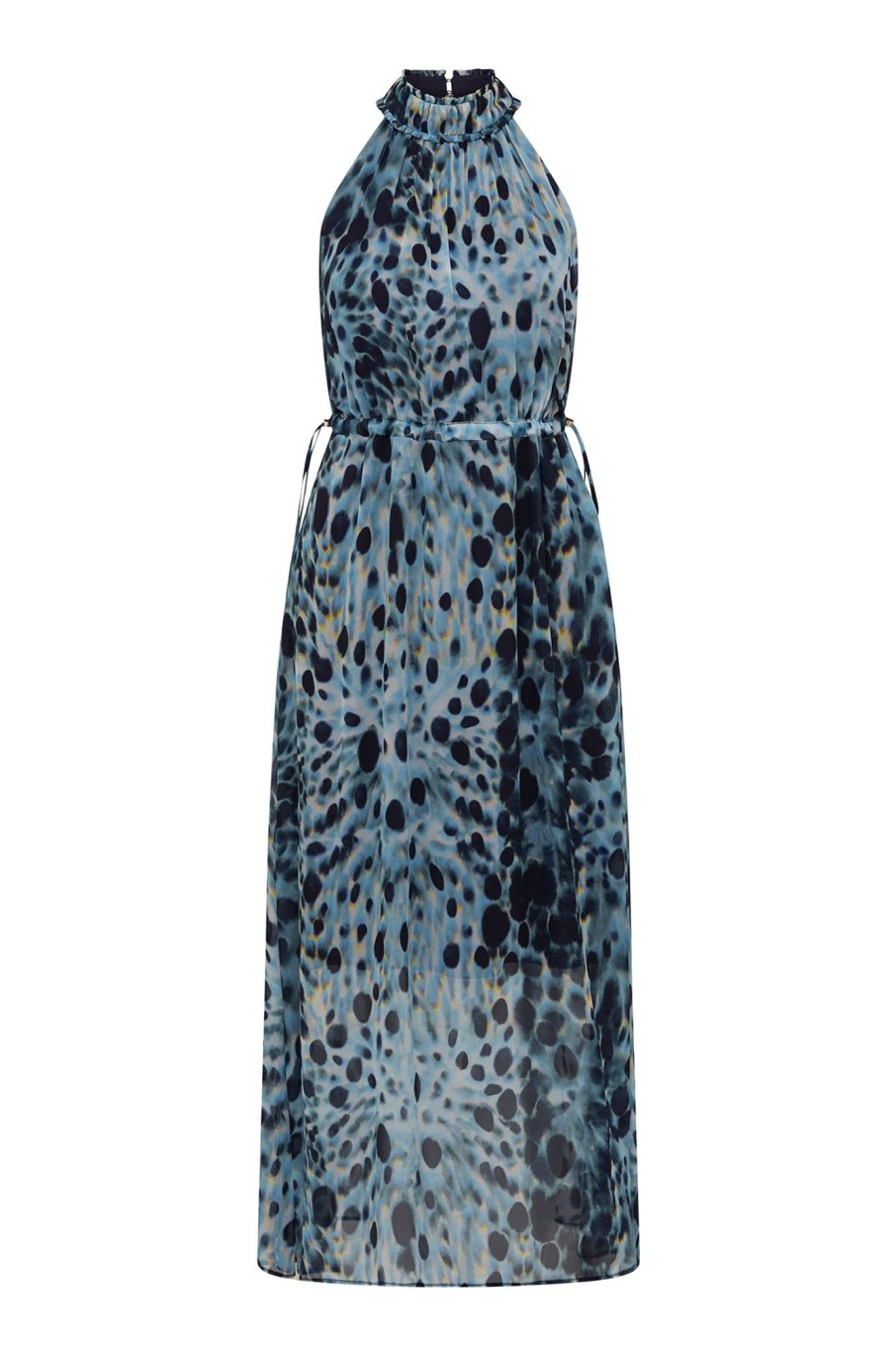 Cable Melbourne Dresses | Rivoli Halter Neck Dress - Blue Mist