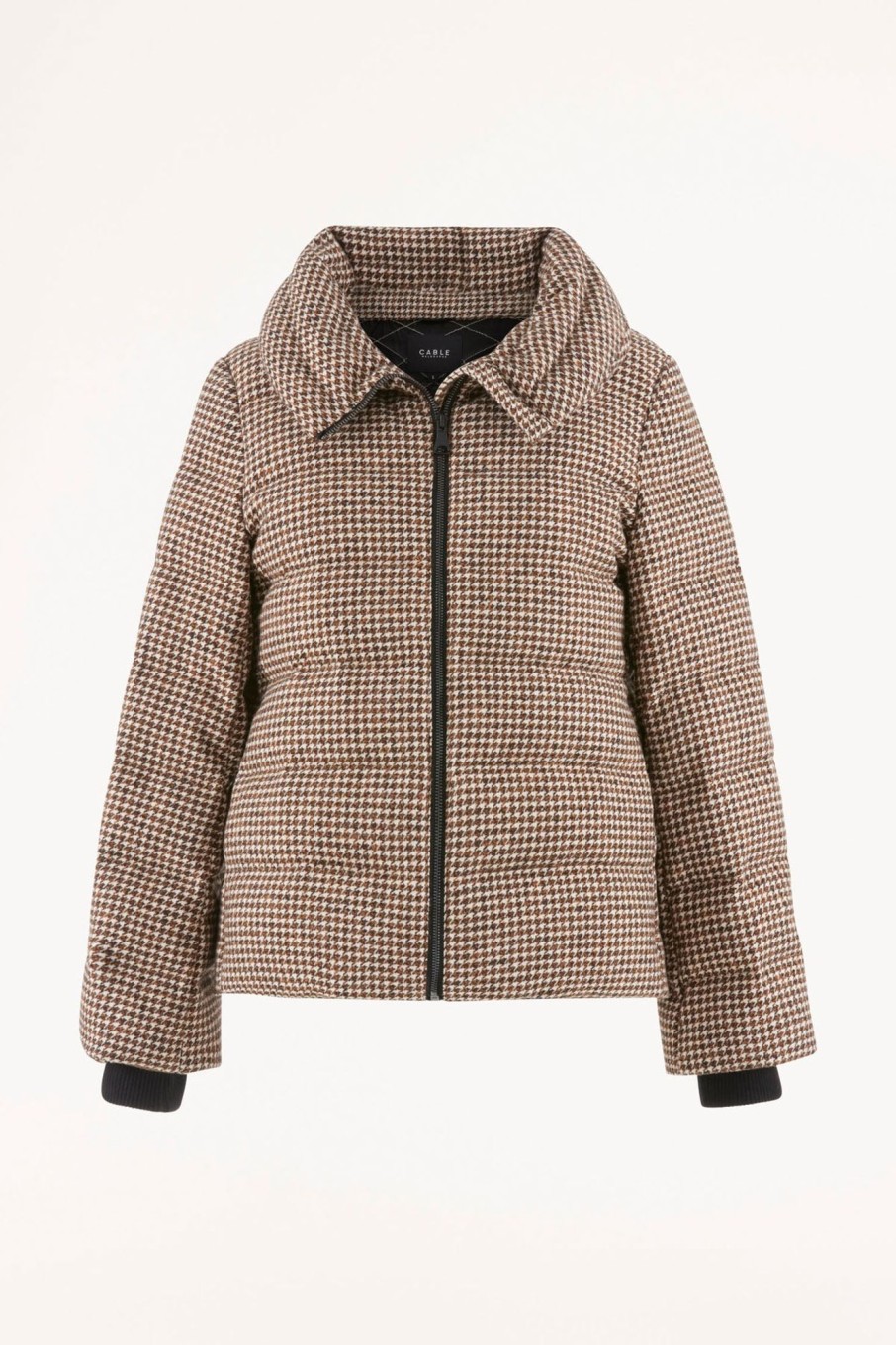 Cable Melbourne Jackets, Blazers & Coats | Munich Puffer - Brown Check