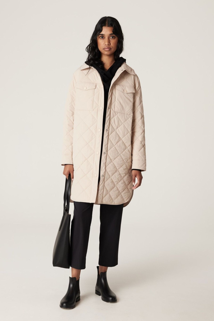 Cable Melbourne Puffer Jackets | Aria Puffer - Parchment