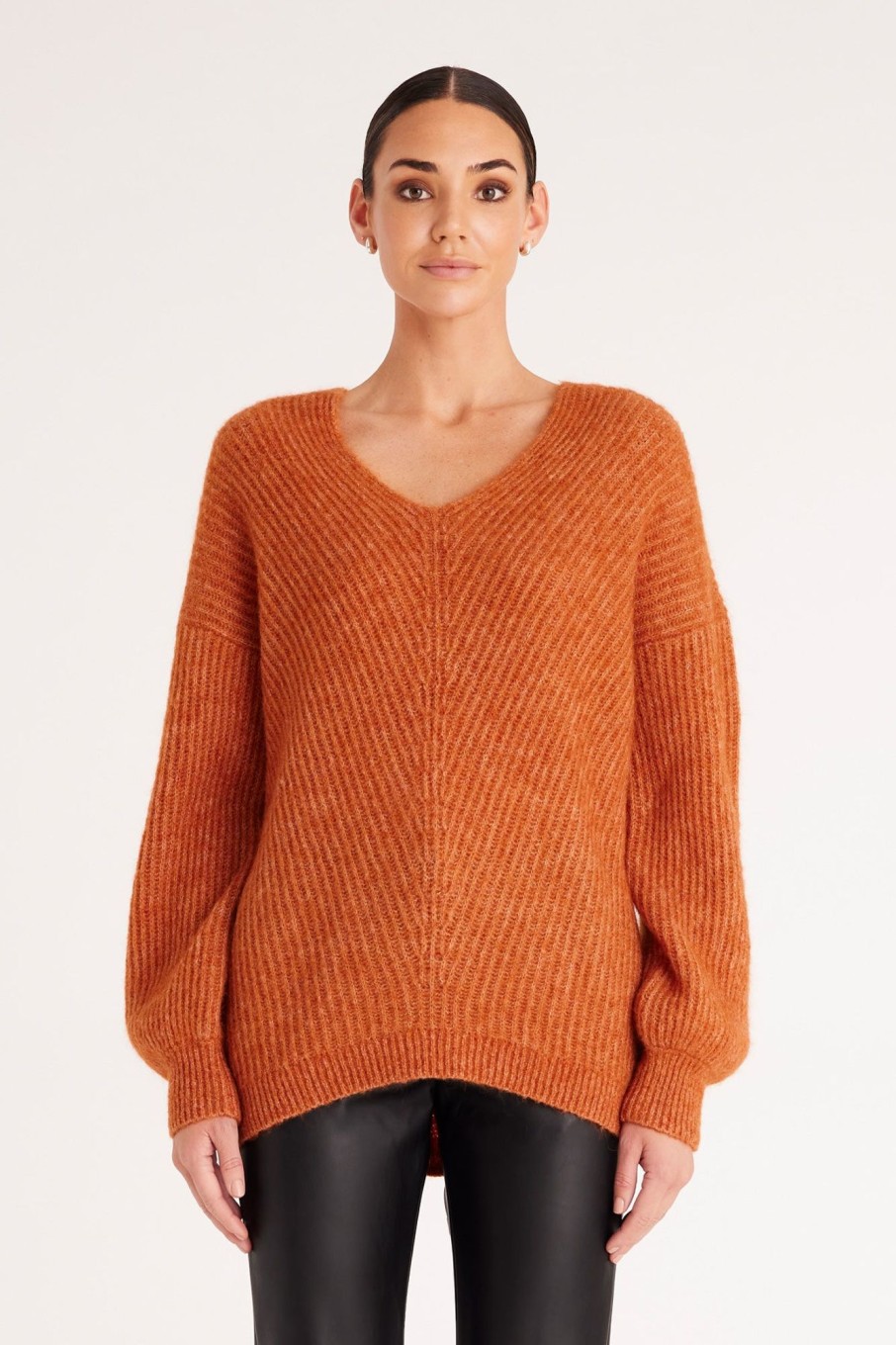 Cable Melbourne Jumpers | Jade Jumper - Burnt Orange