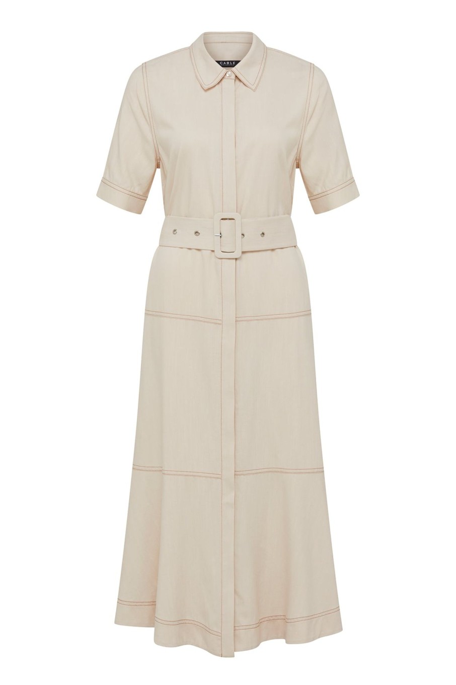 Cable Melbourne Dresses | Island Shirt Dress - Ecru