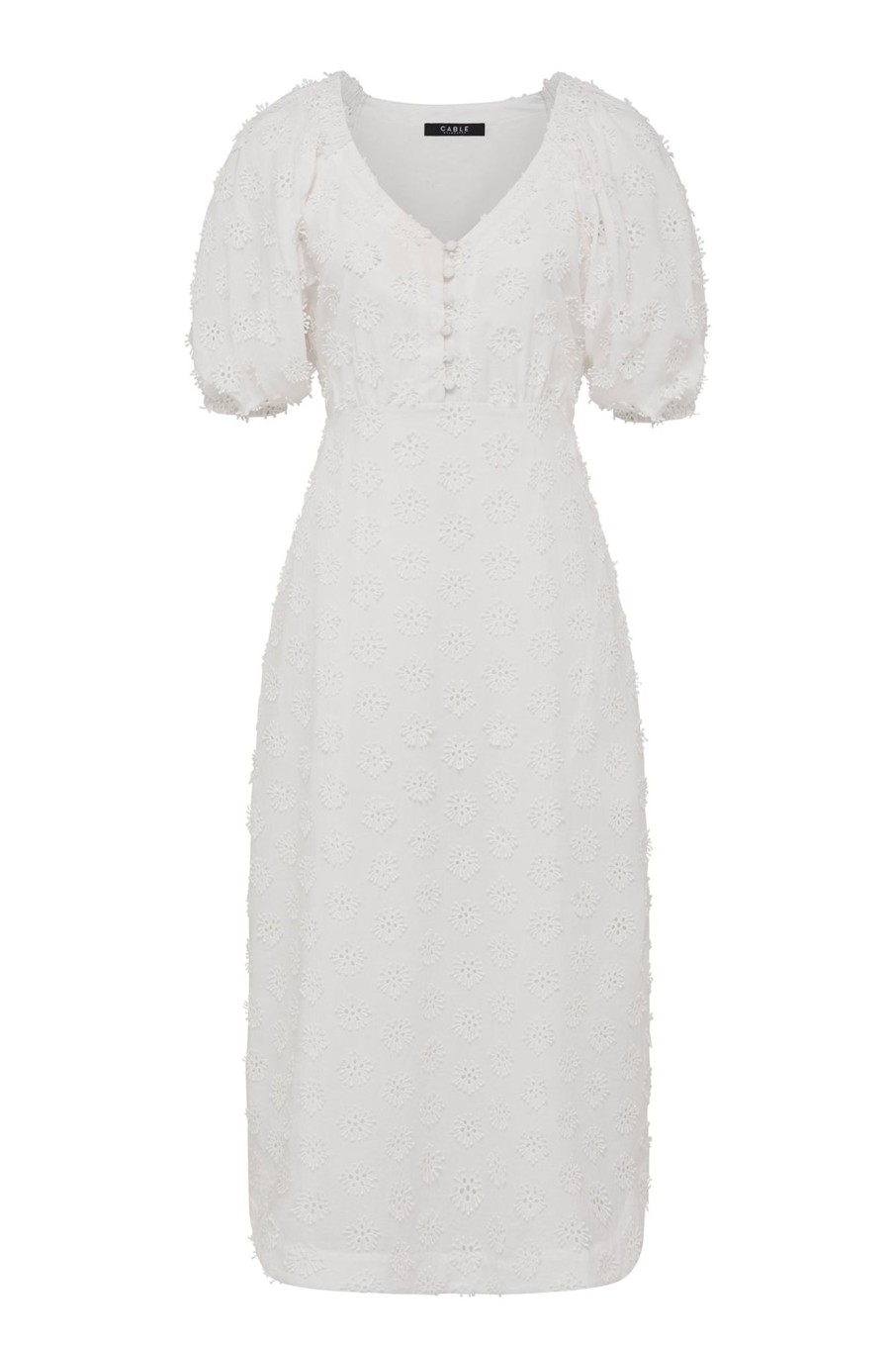 Cable Melbourne Dresses | Havana Embroidered Dress - White