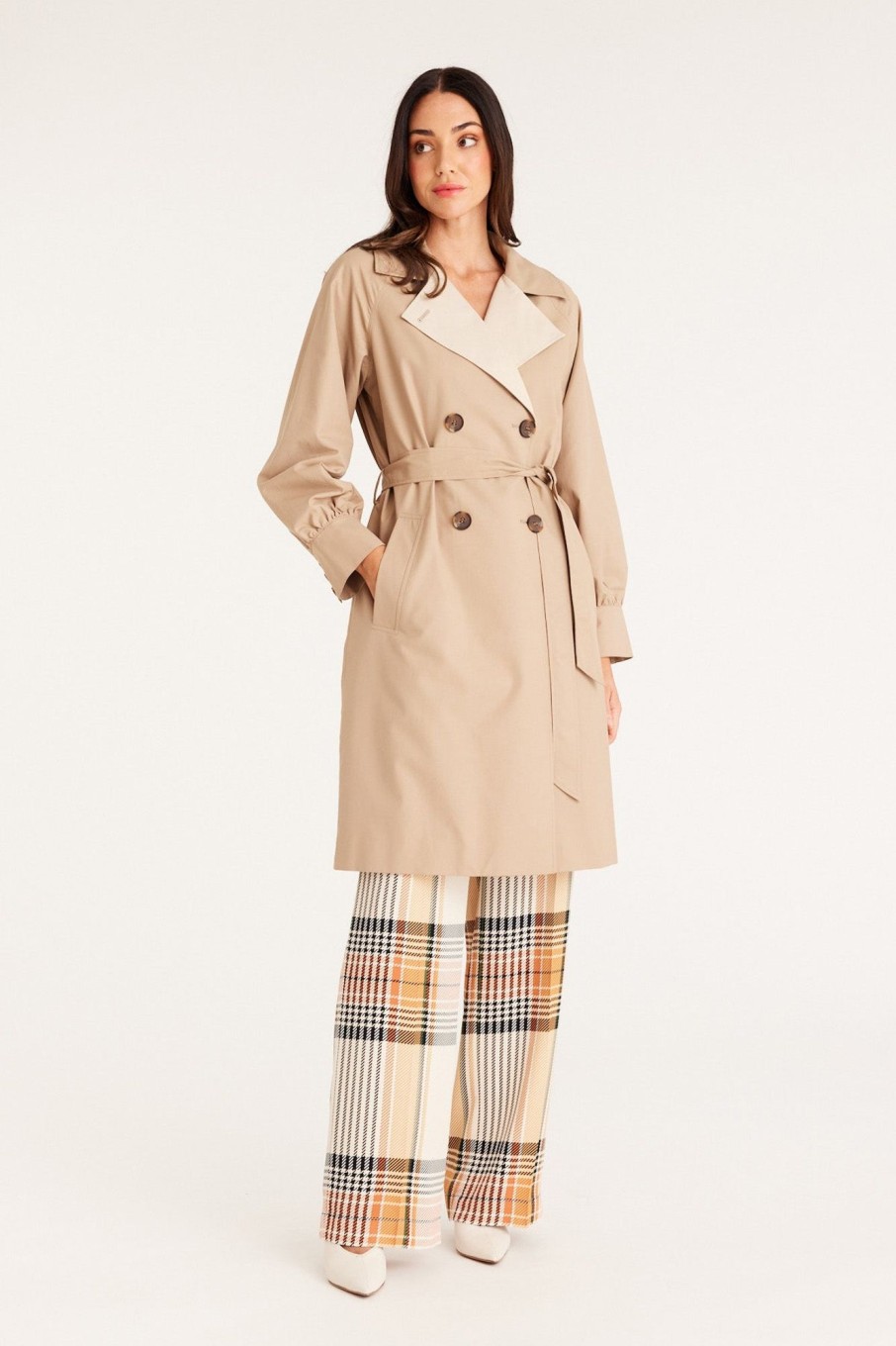 Cable Melbourne Jackets, Blazers & Coats | Spring Trench Coat - Latte