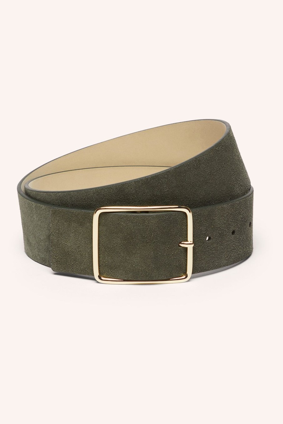 Cable Melbourne Belts | Suede Belt - Khaki