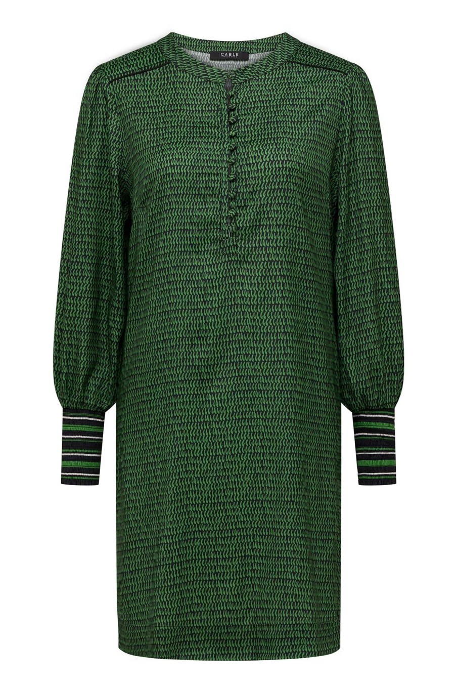 Cable Melbourne Dresses | Vienna Shift Dress - Green Print