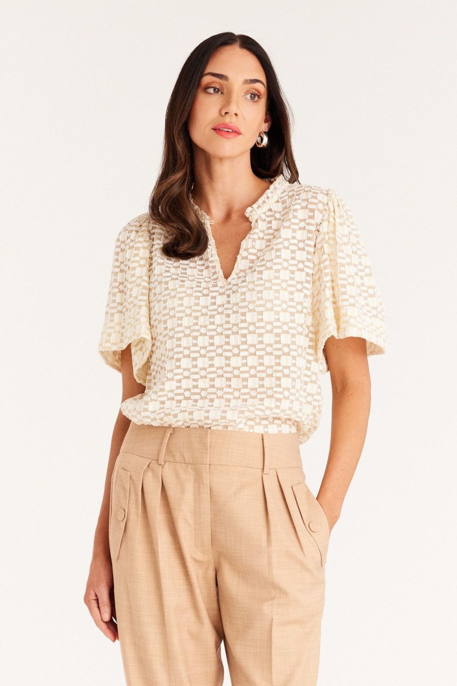 Cable Melbourne Tops & Shirts | Gemma Blouse - Cream