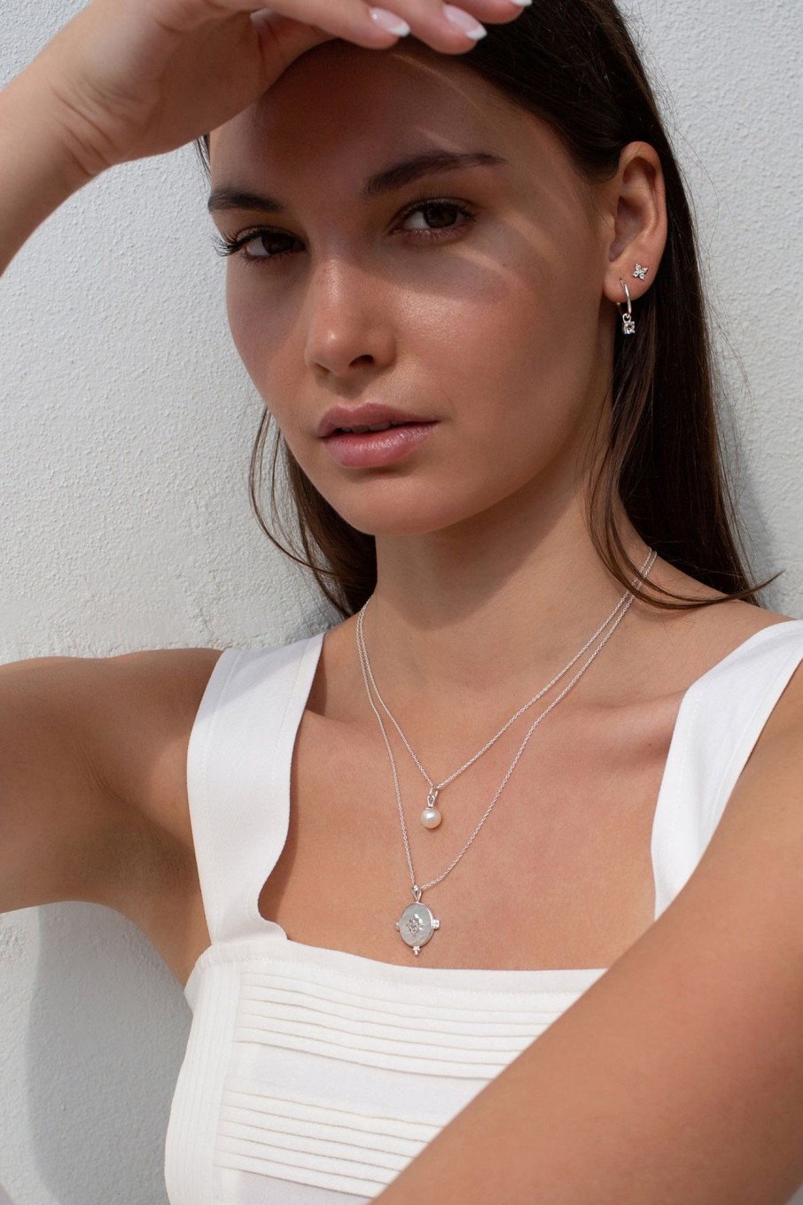 Cable Melbourne Jewellery | Murkani Oval Necklace Silver - Silver