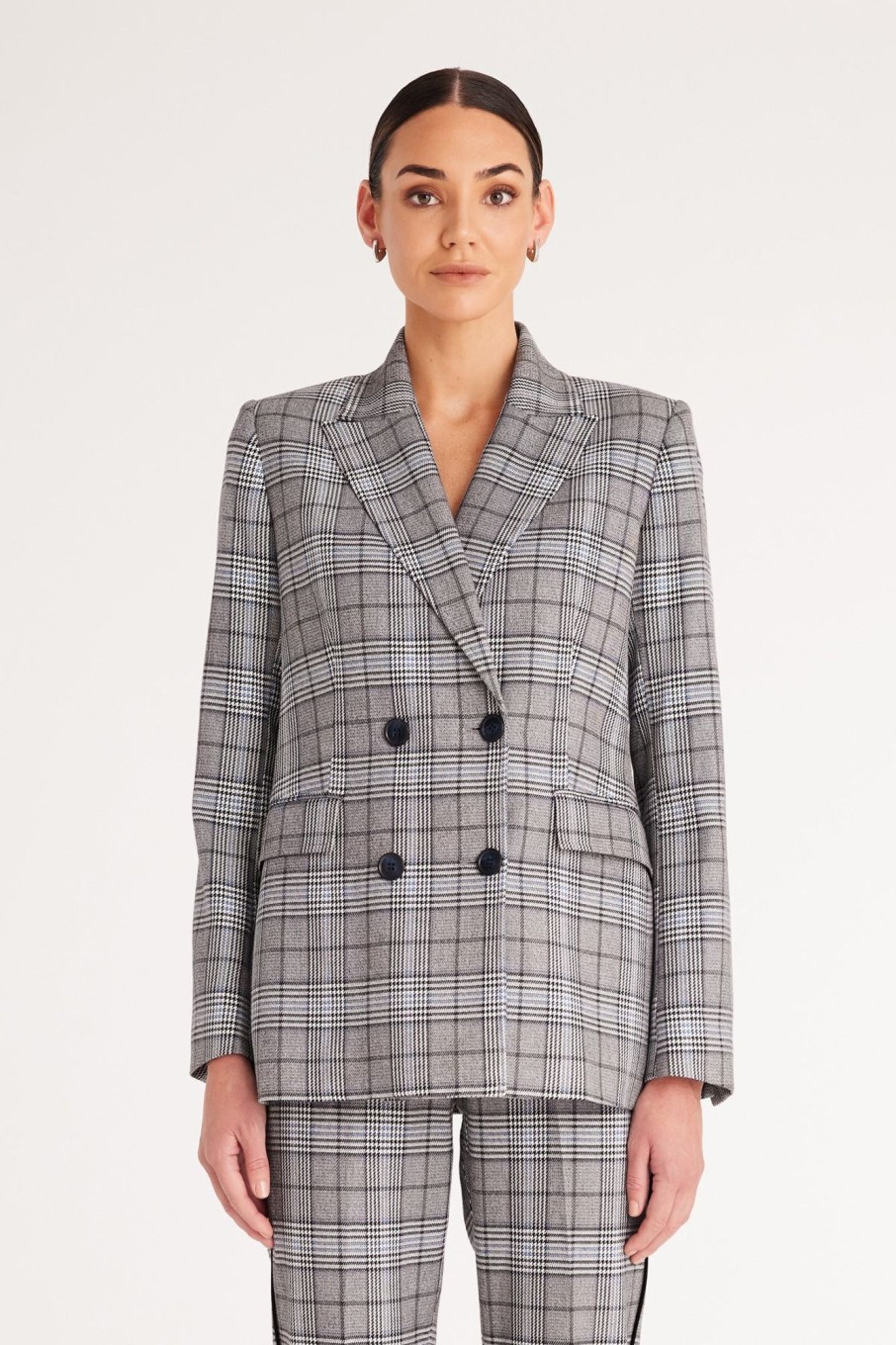 Cable Melbourne Jackets, Blazers & Coats | Elton Check Blazer - Blue Check