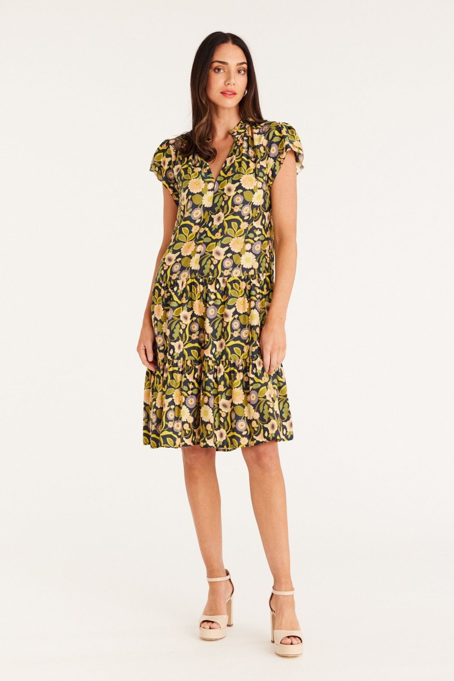 Cable Melbourne Dresses | Clementine Midi Dress - Vintage Floral