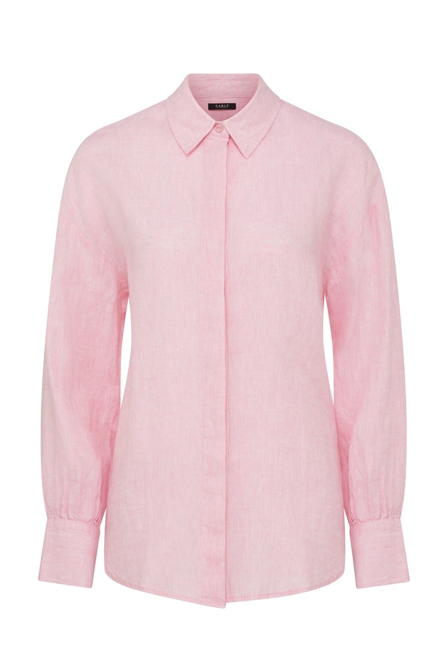 Cable Melbourne Tops & Shirts | Boyfriend Shirt - Pale Pink