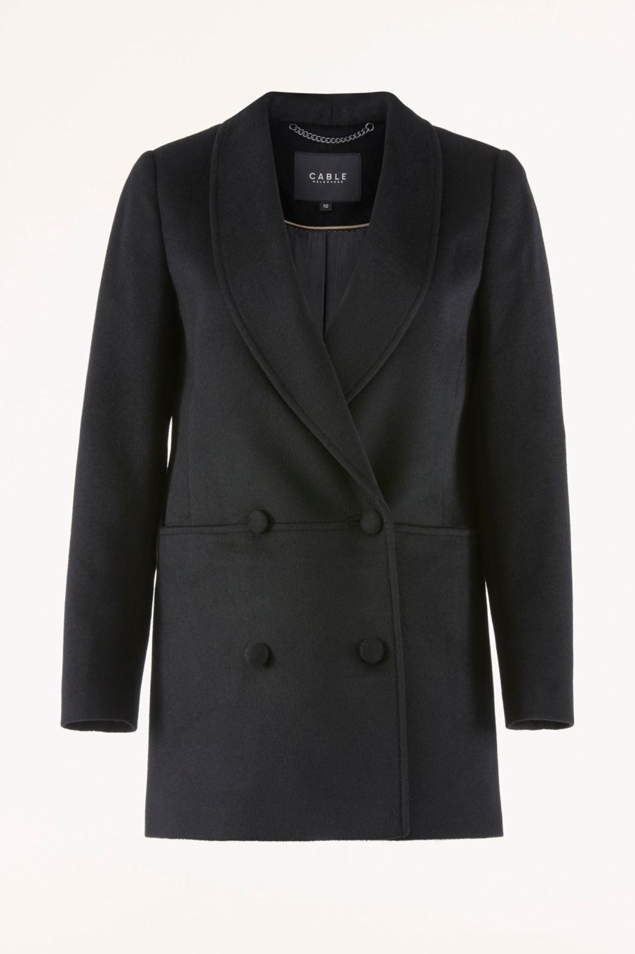 Cable Melbourne Jackets, Blazers & Coats | Bjorn Wool Coat - Black