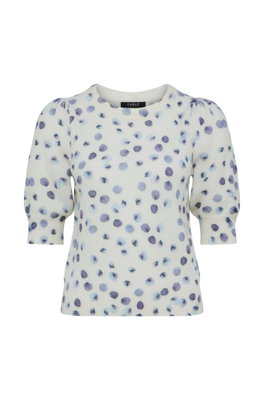 Cable Melbourne Knitwear | Luna Puff Sleeve Tee - Luna Spot