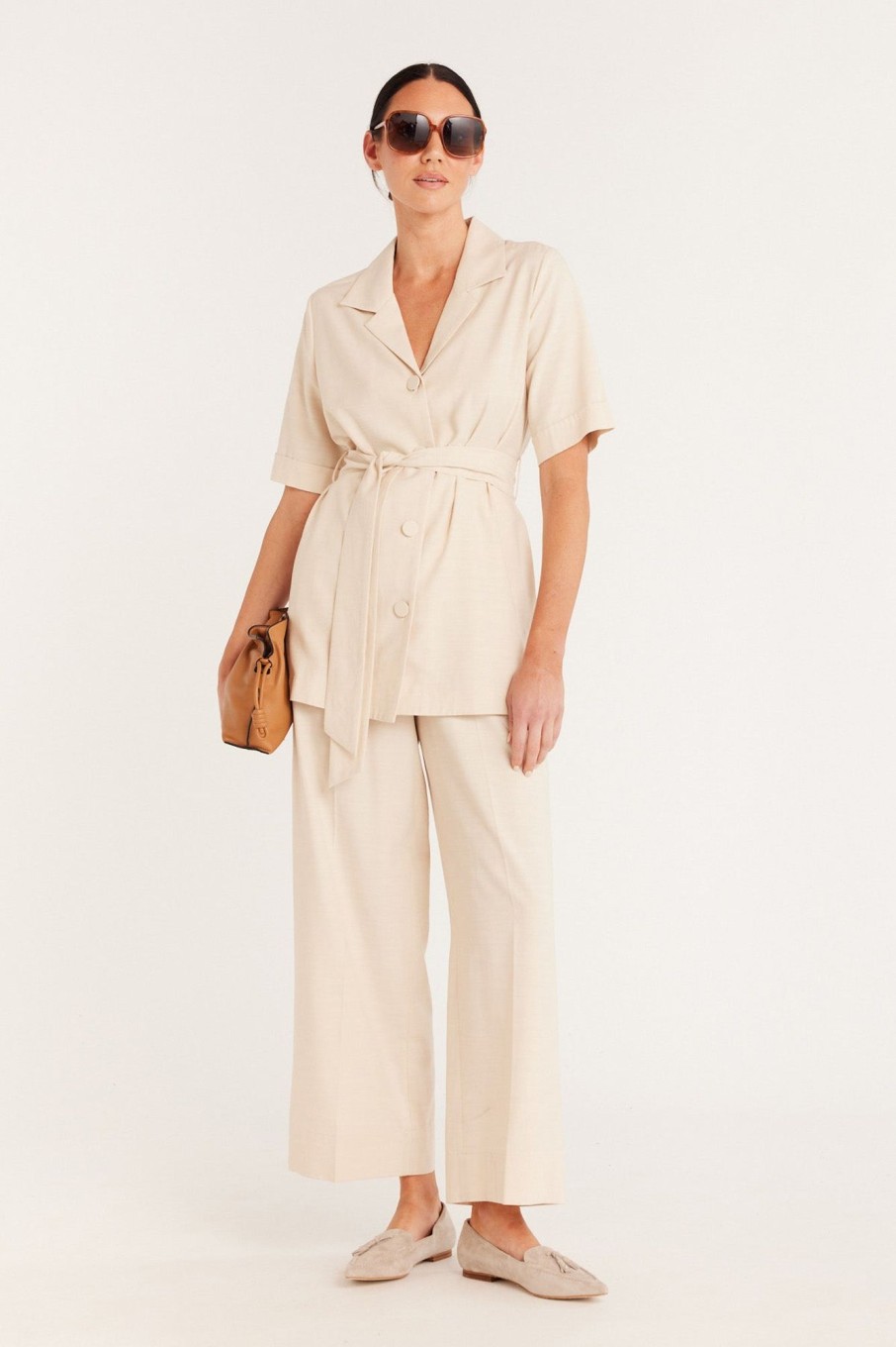 Cable Melbourne Matching Sets | Island Pant - Ecru