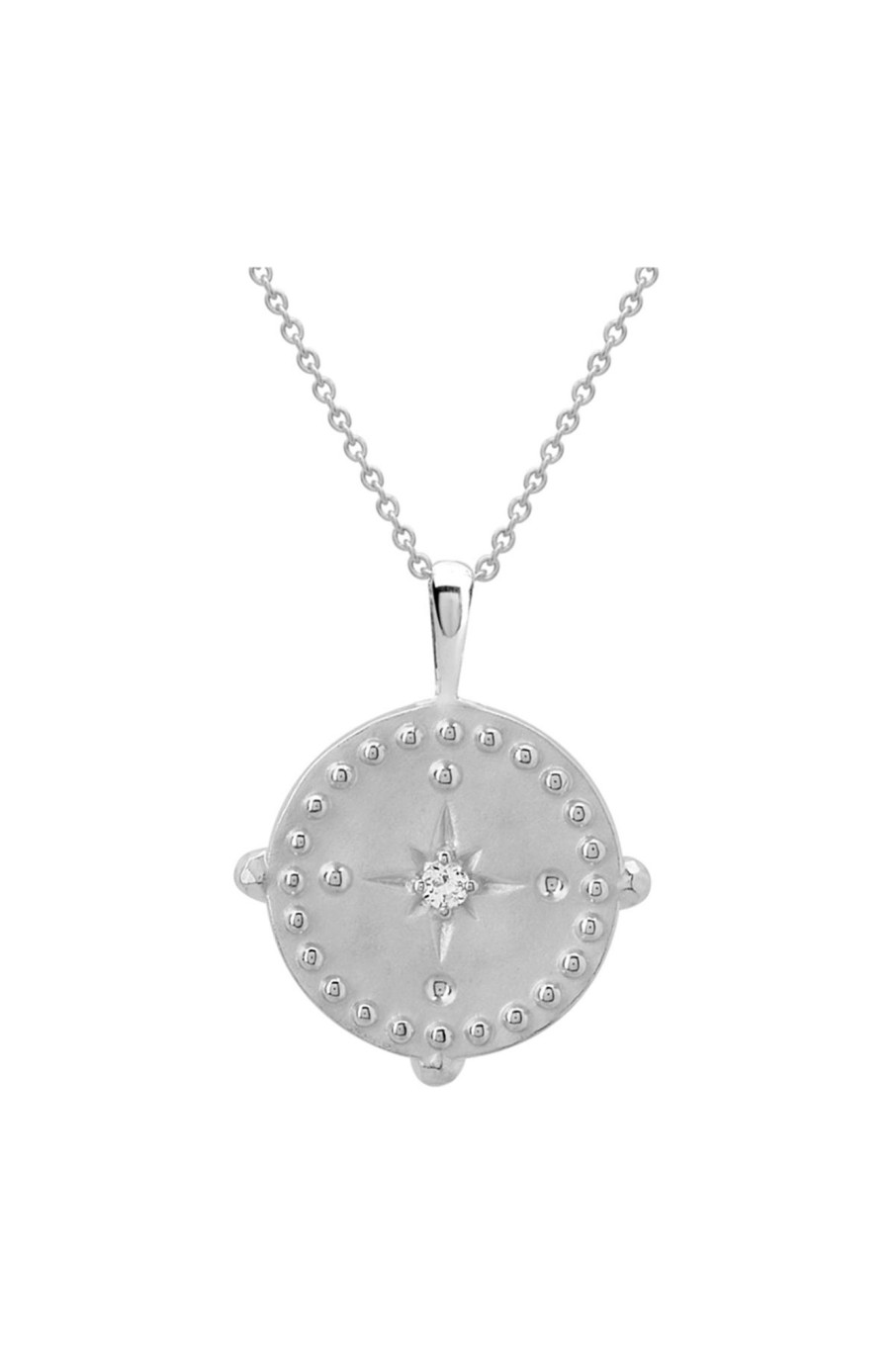 Cable Melbourne Jewellery | Murkani Disc Necklace Silver - Silver